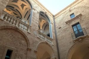 Loggia of Castello di Ugento Salento Puglia Italy