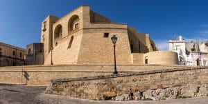 View of Castello di Ugento from the street